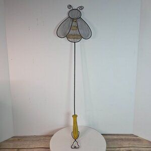 Vintage Tender Heart Treasures Bumblebee Fly Swatter  Metal Mesh & Wood Handle